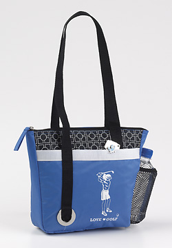 LOVE GOLF INSULATED ZIPPERED TOTE